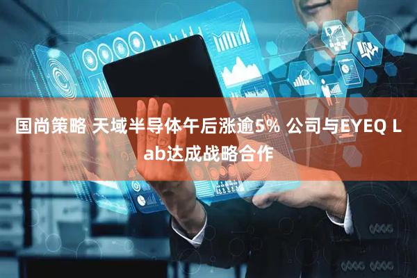 国尚策略 天域半导体午后涨逾5% 公司与EYEQ Lab达成战略合作