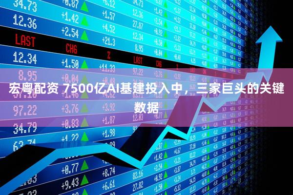 宏粤配资 7500亿AI基建投入中，三家巨头的关键数据